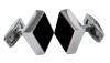 Wholesale fashion men's titanium metal cufflink