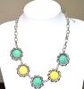 Fashion summer resin bead chain necklace