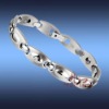 fashion metal germanium, magnet and far-infrared energy stainless steel/titanium bracelets &bangles