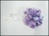 Handmade beaded sequins napkin ring purple