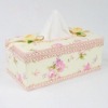 Elegant cotton tissue box, tissue holder