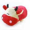stuffed plush animal cow tissue cover