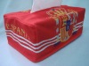 football team tissue box cover/fans tissue box cover/printing tissue box cover/world cup item/football souvenirs/promotion gift