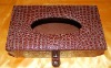 Genuine leather Tissue box