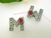 The English Alphabet Alloy With Rhinestone Bracelet Charm