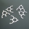 16x15MM three arc hanging piece receptacle jewelry accessory (nickel-plated iron)