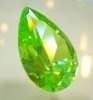 Pear cut apple green cubic zircon jewelry