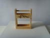 wood olive oil shelf
