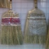 cleaning grass besom