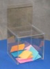 Popular acrylic voting box with sign holder