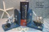 wooden nautical bookend