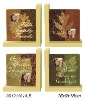 Wooden Bookends w/photo frame 2 Asstd Designs