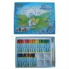 children 24 colors oil pastel in plastic box