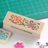 Wooden rubber stamp
