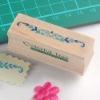 Wooden rubber stamp