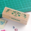Wooden rubber stamp
