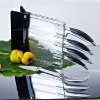 7pcs knife set and POM handle arylic block
