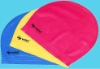 Comfortable silicone swimming cap