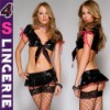 sexy pvc costume club wear leather bra set CT0414