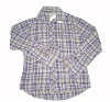 DSM074 checker men's woven shirt