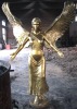 Bronze angel sculpture