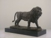 Artistic bronze sculpture lion statue