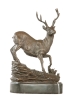 bronze sculpture deer