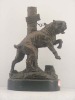 bronze sculpture dog small size statue