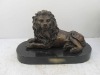 bronze sculpture lion animal statue