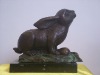 casting bronze sculpture animal rabbit statue