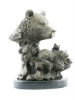 bronze sculpture bear animal statue