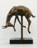 bronze sculpture deer statue