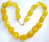 Wholesale Yellow Onyx Faceted Indian Beads Necklace