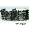 Wholesale 36inch Magnetic Hematite Gemstone Beads Wraps with cloisonne WR80015