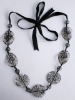 2011 fashion acrylic beads necklace ,vintage beads necklace