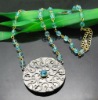 Fashion Vintage round pendant (N03375-)