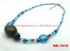 2011 latest design beads and rhinestone necklace NK-1015