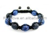 12mm shamballa bracelet micro pave disco ball beads