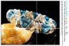 Beaded crystal bracelet bangle rhinestones