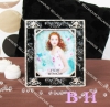 alloy photo frame with black glaze surface