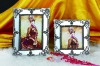 Mirror Photo Frames - Zinc Alloy with classical flower line