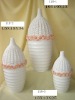 knitted ceramic porcelain vase