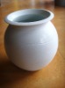 white bowl shape of porcelain vase