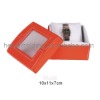 customized top and bottom paper watch box with clear window