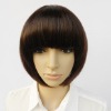 Women Cosplay Party Heat Resistant Fibre Short Hair Wig