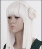Wholesale fashion long sraight white cosplay wigs