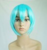 Wholesale Short Beautiful Cosplay Green Synthetic Wig