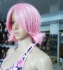 Short Cosplay Pink Synthetic Hair Wig