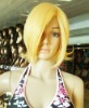 Short Cosplay Brown Human Hair Wig