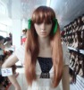 Wholesale Beautiful Long Girl's Cosplay Brown Wig